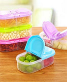 Food Container Box 2 Partition