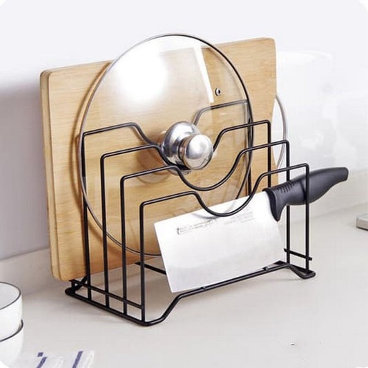 Pot Lid Chopping Board Rack Holder