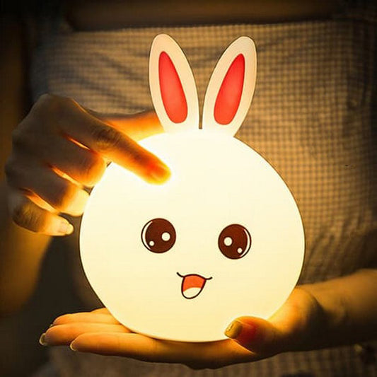 Silicone Light Changing Night Lamp Cute Bunny