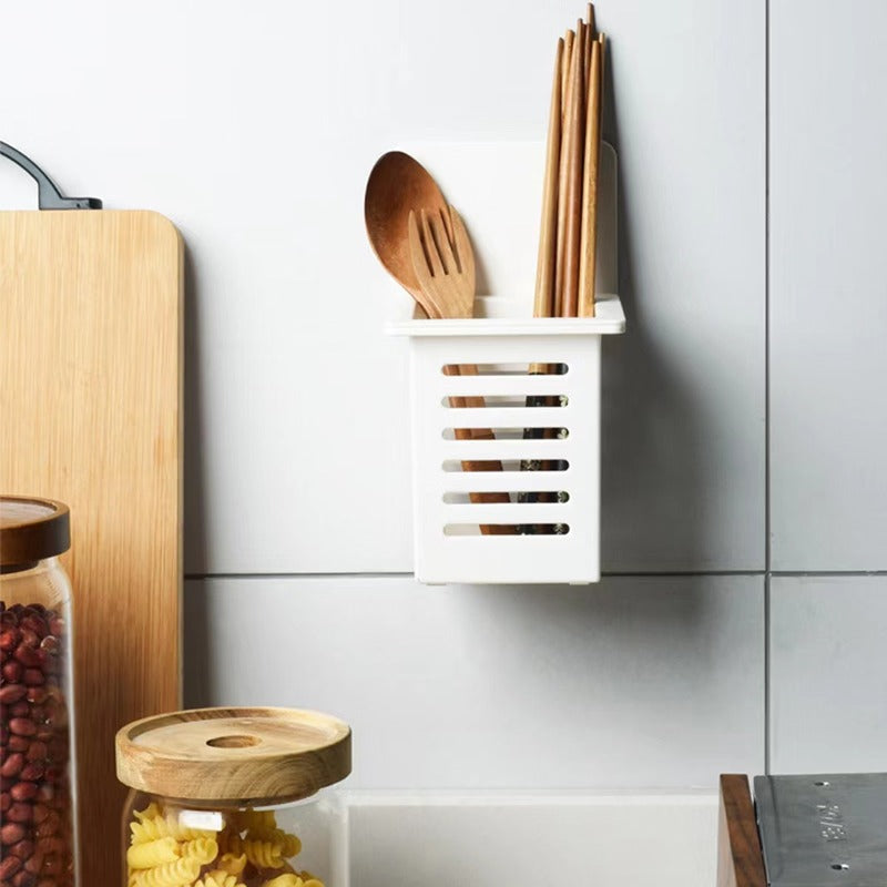 Kitchen Utensil Storage Holder Wall Mounted