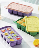 Silicone Ice Cube Mold Tray With Lid