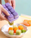 Silicone Ice Cube Mold Tray With Lid