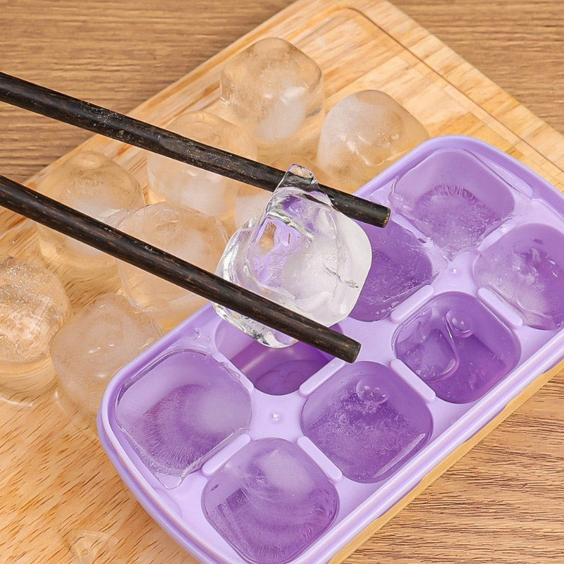 Silicone Ice Cube Mold Tray With Lid