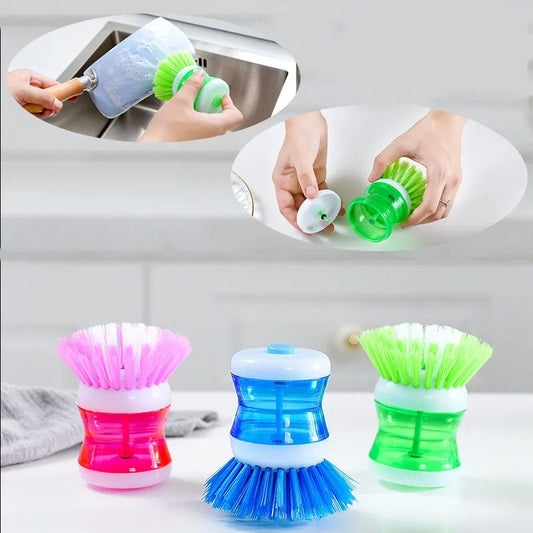 Liquid Soap Dishwasher Brush