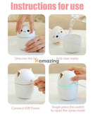 Cute Air Humidifier With Night Light