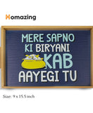 Sapno Ki Biryani Funky Art Tray-Wooden