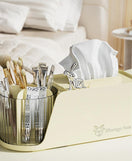 Multifunctional Rotating Pen Holder With Tissue Box