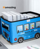 Foldable Bus Storage Box With Lid