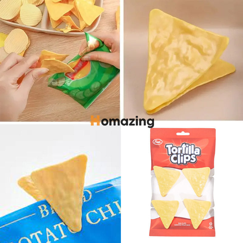 Tortilla Food Bag Chip Clip 4Pcs