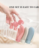 11pcs Travel Cosmetic Refillable Bottle Set