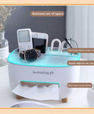Creative Tissue Box & Remote Organizer