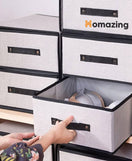 2 Drawer Fabric Storage Box Organizer