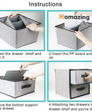 2 Drawer Fabric Storage Box Organizer