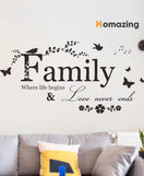 Family Letter Quote Wall Sticker