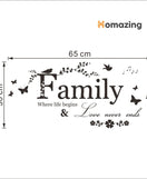 Family Letter Quote Wall Sticker