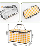 Foldable Insulated Picnic Basket