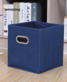 Foldable Storage Cube Bin With Handle