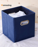 Foldable Storage Cube Bin With Handle