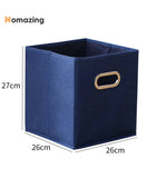 Foldable Storage Cube Bin With Handle