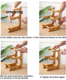 3 Tiers Fruit Plates With Wooden Stand