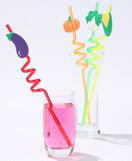 Fruity Straws Pack of 4 (Washable & Re-usable)