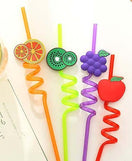 Fruity Straws Pack of 4 (Washable & Re-usable)