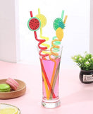 Fruity Straws Pack of 4 (Washable & Re-usable)