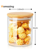 Glass Storage Jar With Bamboo Lid -320ML