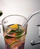 5 PCs Drinking Glass Straws With Brush