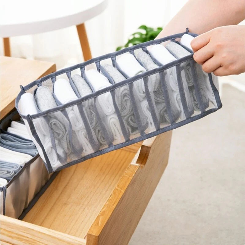 7 Compartments Pants Shirts Storage Clothes Box