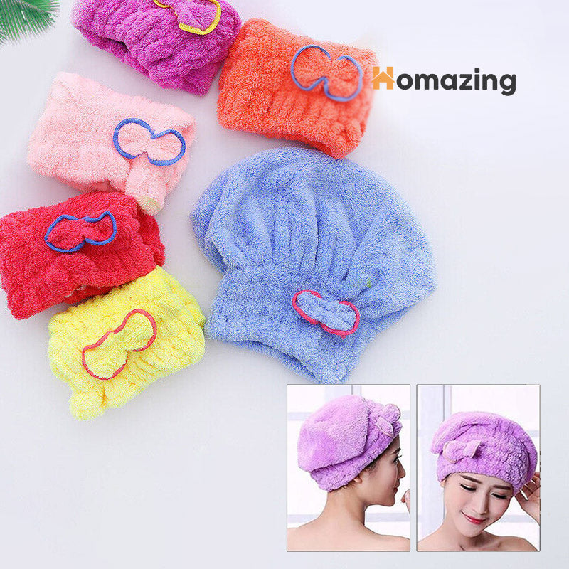 Dry Hair Drying Towel Cap