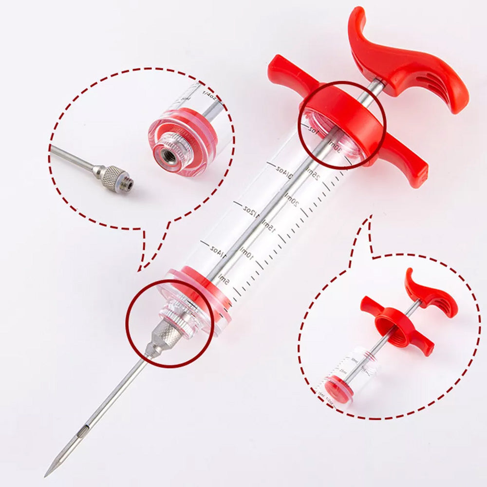 Meat Marinade Injector Syringe With Needle