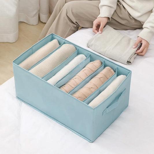 Wardrobe  Foldable Storage Box-Blue