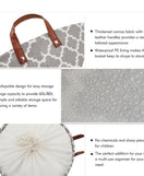 Folding Fabric Laundry Basket Design-Quatrefoil