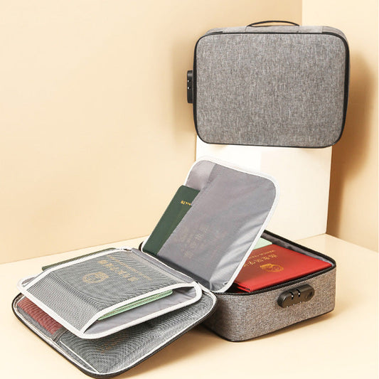 Travel Storage Briefcase Bag With Lock