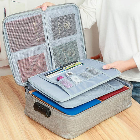 Travel Storage Briefcase Bag With Lock