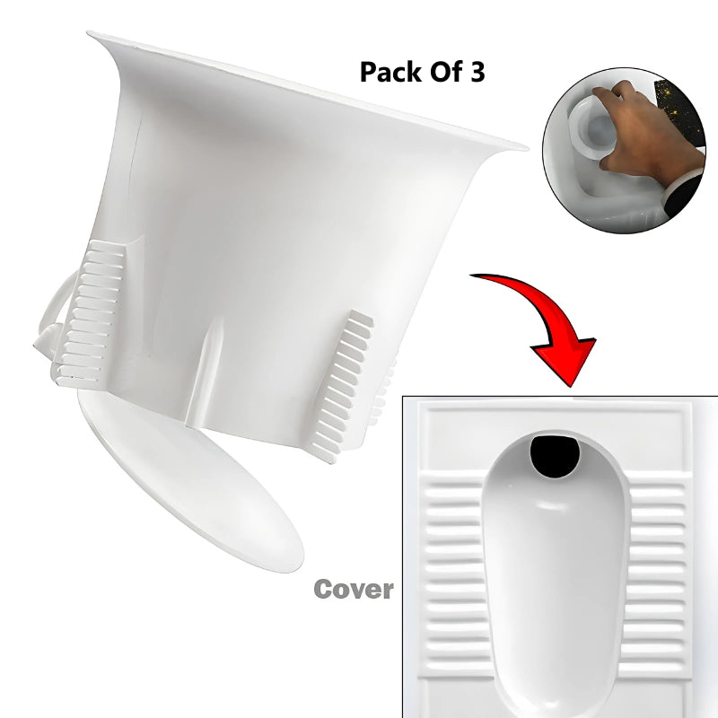 Toilet Hole Cover Cap - Insects & Odor Blocker Pack Of 3