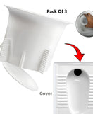 Toilet Hole Cover Cap - Insects & Odor Blocker Pack Of 3