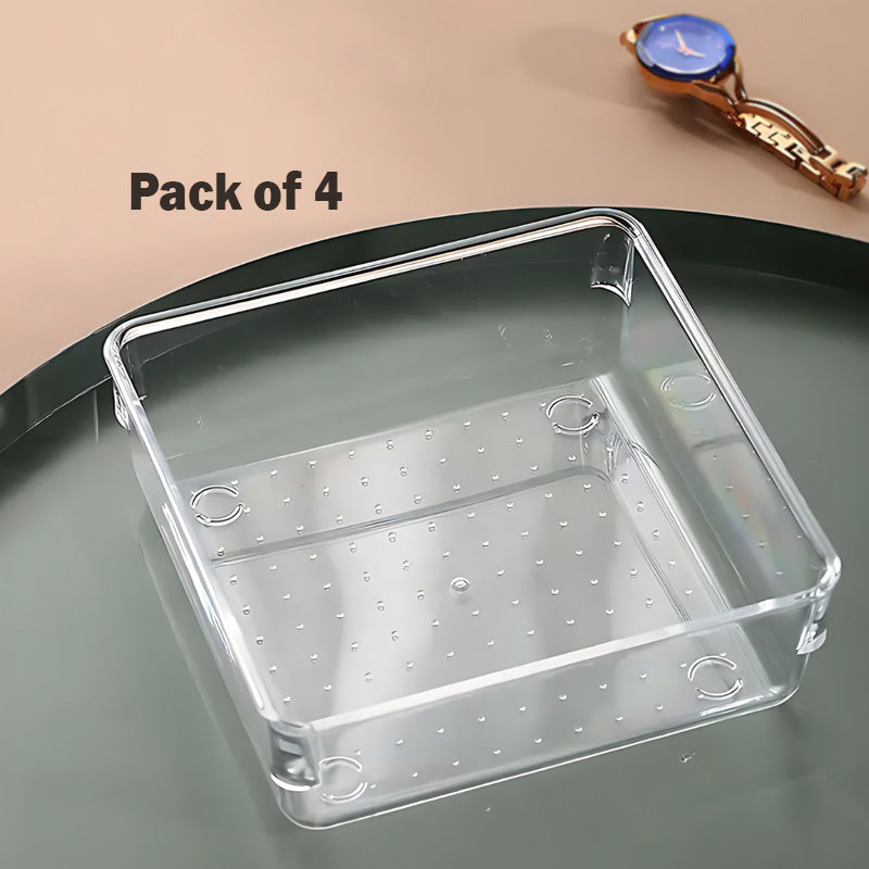 Small-Drawer Organizer Trays Pack Of 4Pcs