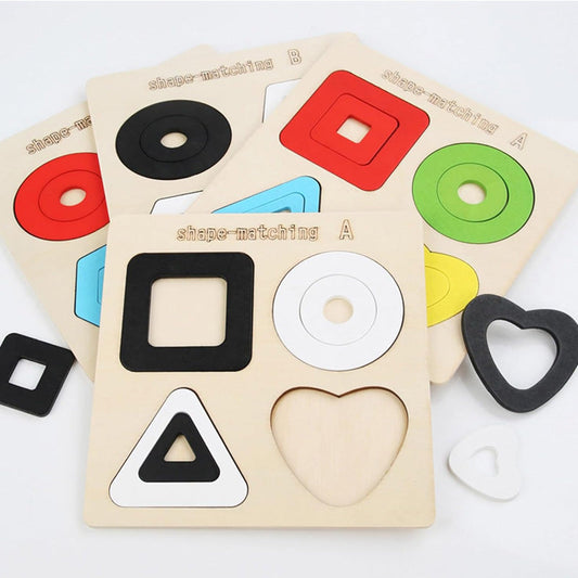 Wooden Shape Matching Puzzle