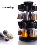 Condiment Spice Jars Revolving Base