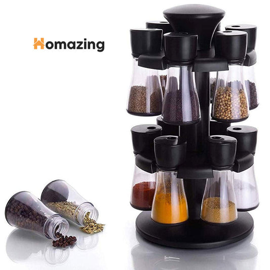 Condiment Spice Jars Revolving Base