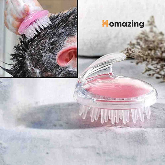 Shampoo Scalp Massage Brush Silicone