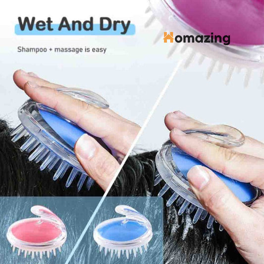 Shampoo Scalp Massage Brush Silicone