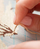 12Pcs Threading Needles With Wood Case