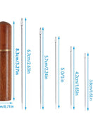 12Pcs Threading Needles With Wood Case