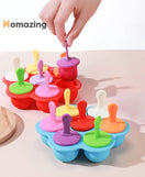 Silicone Ice Cream Popsicle Mold 7 Holes