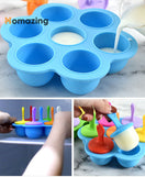 Silicone Ice Cream Popsicle Mold 7 Holes