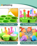Silicone Ice Cream Popsicle Mold 7 Holes