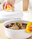 Silicone Mini Pot Holder Duck Shape